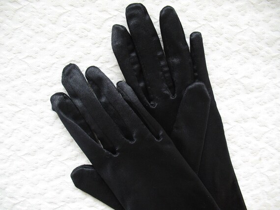 Vintage Gloves Black Long Opera Debutante Present… - image 6