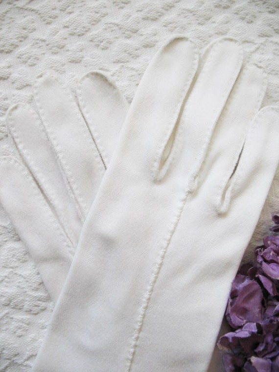 White Gloves Vintage Retro Mid Century Wedding Br… - image 8