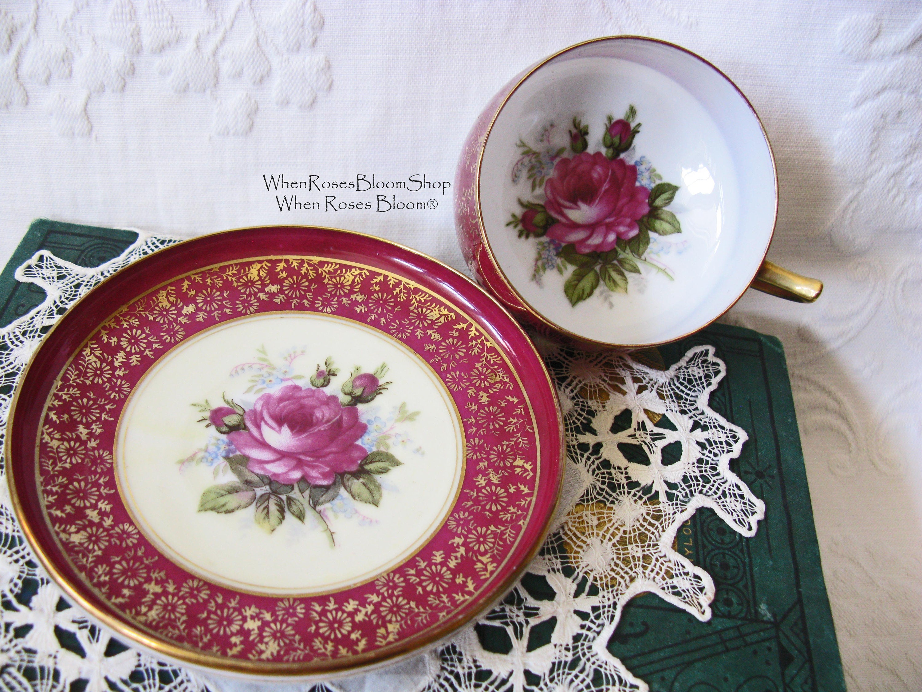 Vintage Tea Cup Pink Roses Made in Japan Saja Mid Century Etsy