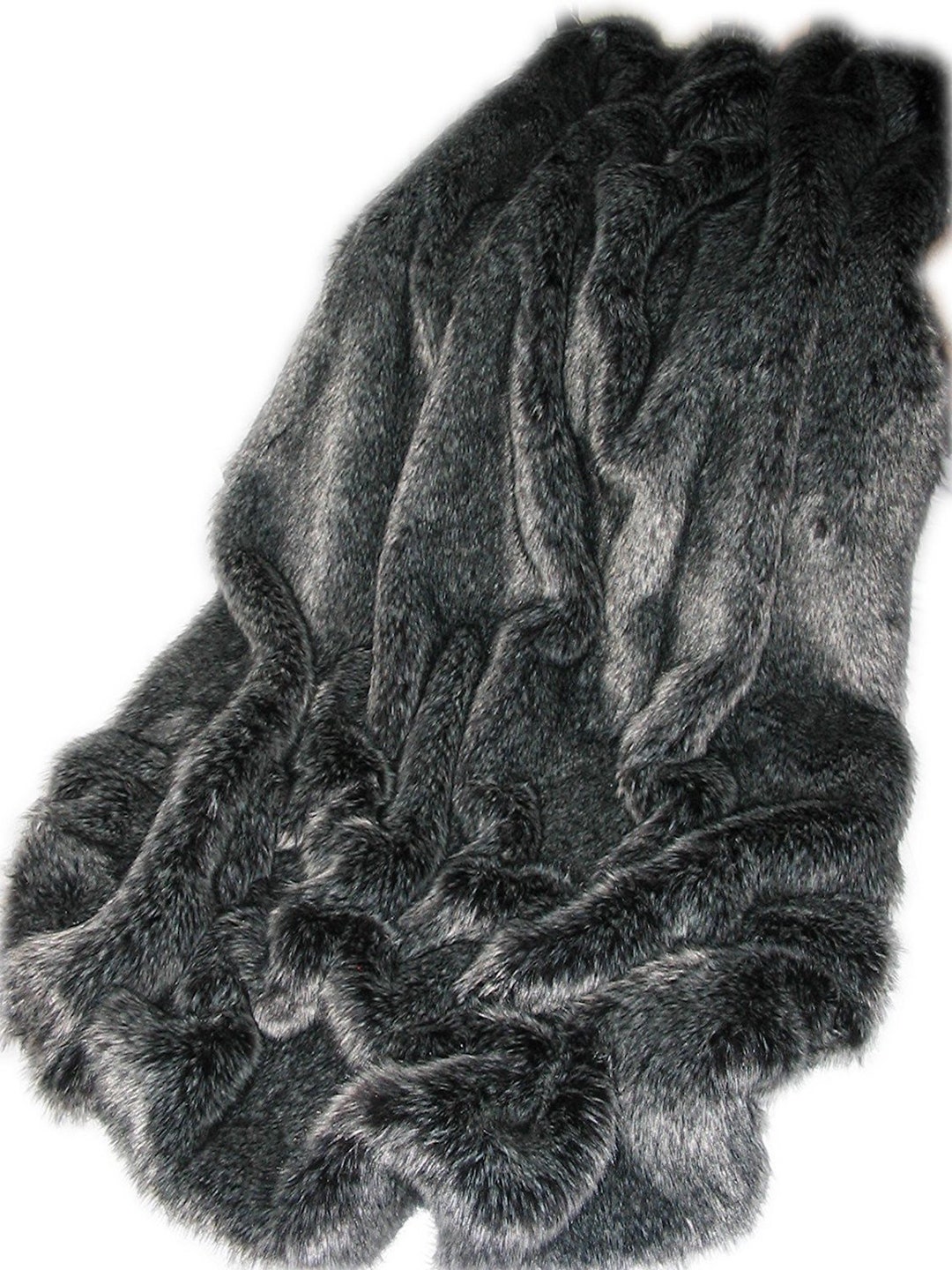 Exquisite Silver Fox Faux Fur Throw blanket Extra Soft Large 60 X 72 Great Gift Made in Canada Etsy
