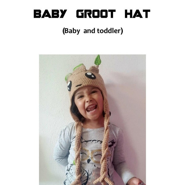 Bonnet Baby Groot au crochet (toutes les tailles !)