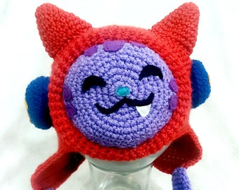 Gorro de punto inspirado en Super Lindo DJ Catnip (Gabby's Dollhouse) Headphones version available ¡Todos los tamaños!