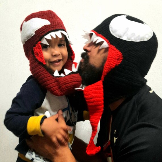 Super Cool VENOM Inspired Knitted Hat All Sizes Etsy UK