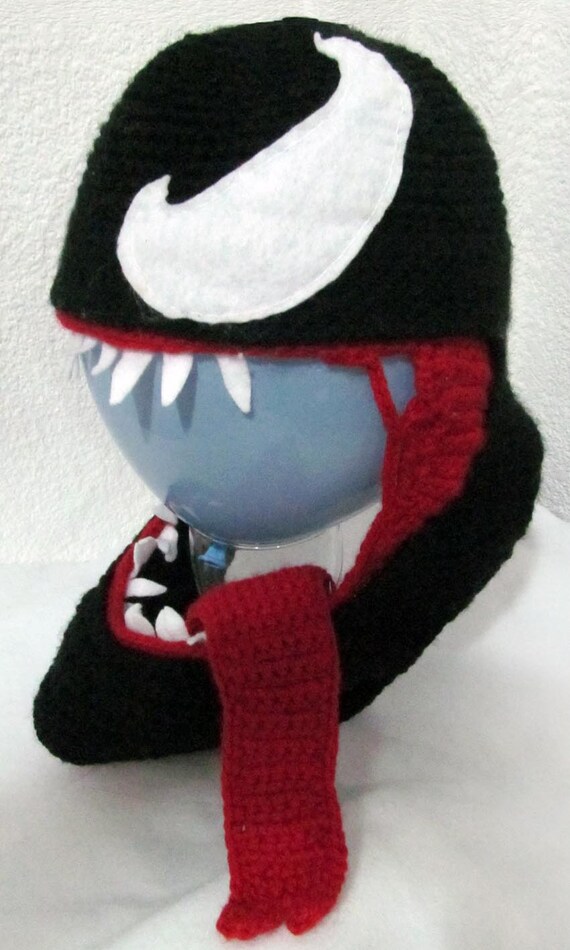 Super Cool VENOM Inspired Knitted Hat! All Sizes! - Etsy