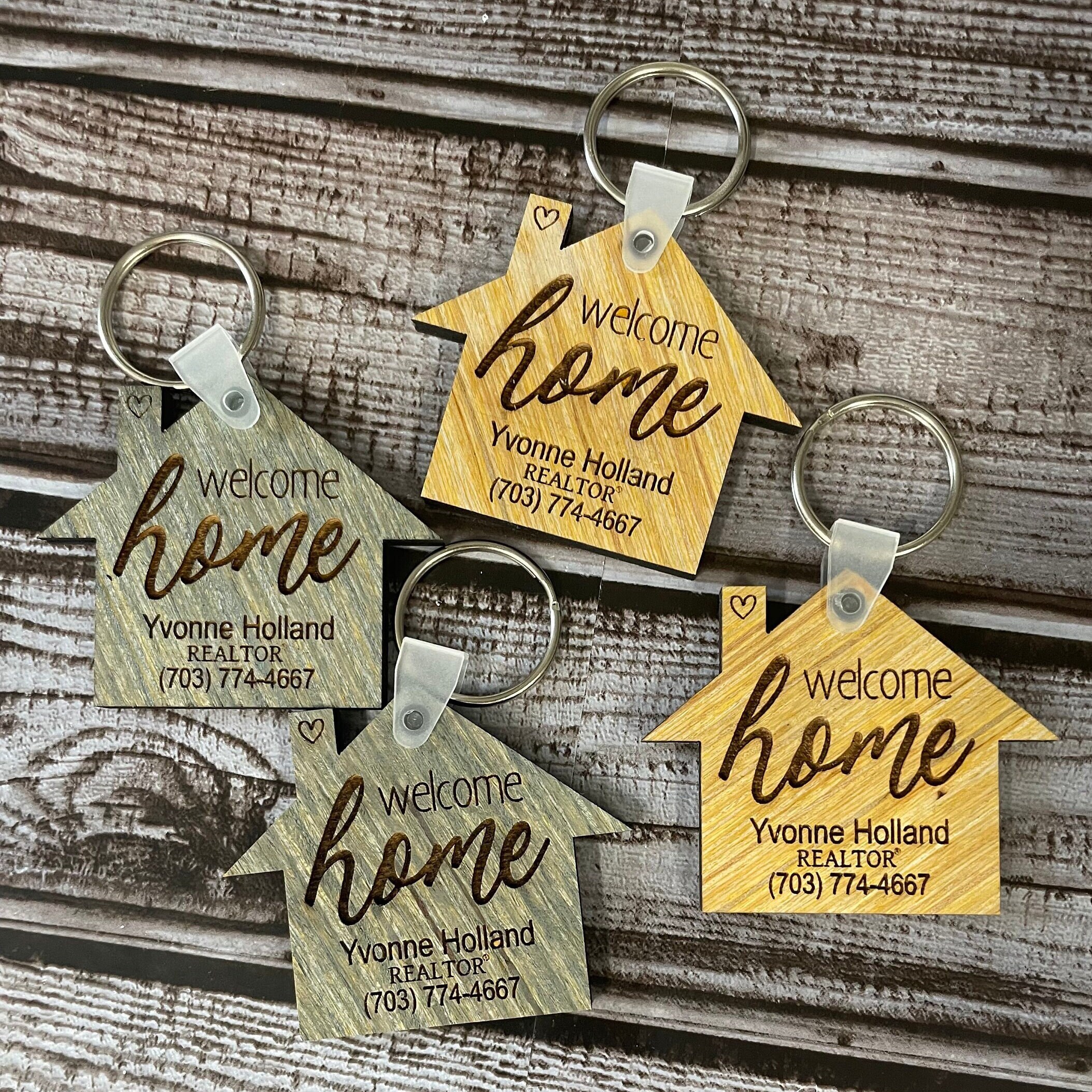 Custom Realtor Welcome Home Key Sign