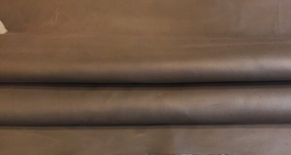 SALE Brown Leather Lambskin Hide Genuine Upholstery Fabric Craft Material 894-4 