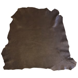 Dark Brown Leather Hide, Real Lambskin Hides, Matte finish, Soft Sheepskin, Bookbinding Cloth Fabric, Craft Material, DIY Home Decor 766