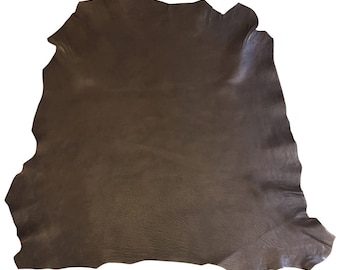 Dark Brown Leather Hide, Real Lambskin Hides, Matte finish, Soft Sheepskin, Bookbinding Cloth Fabric, Craft Material, DIY Home Decor 766