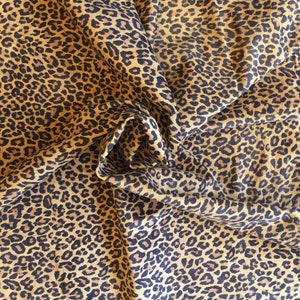 Leopard Print lambskin leather Genuine Suede hides Craft DIY | Etsy