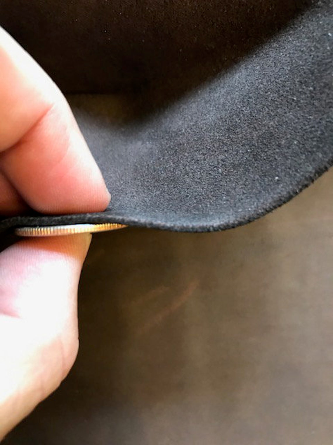 SALE Dark Brown Leather Hide Real Lambskin Hides Matte Etsy