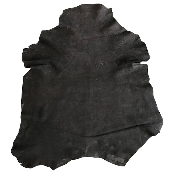 Black Leather Hide Scraps Sale Lambskin Black Upholstery Repair Supply DIY Home Decor Projects 10 sq ft Some Imperfections Small Accessories and Crafts