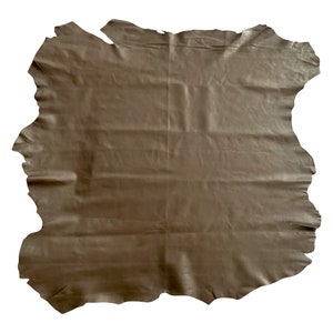 Brown Genuine Leather Hides, Real Soft Lambskin, Smooth finish, Bookbinding Cloth Fabric, Craft Sewing Material, DIY Upholstery Supply 875