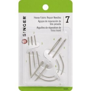 Heavy Duty Hand Sewing Needles Set - 12 Needles for Upholstery, Leather,  Carpet Canvas Repair
