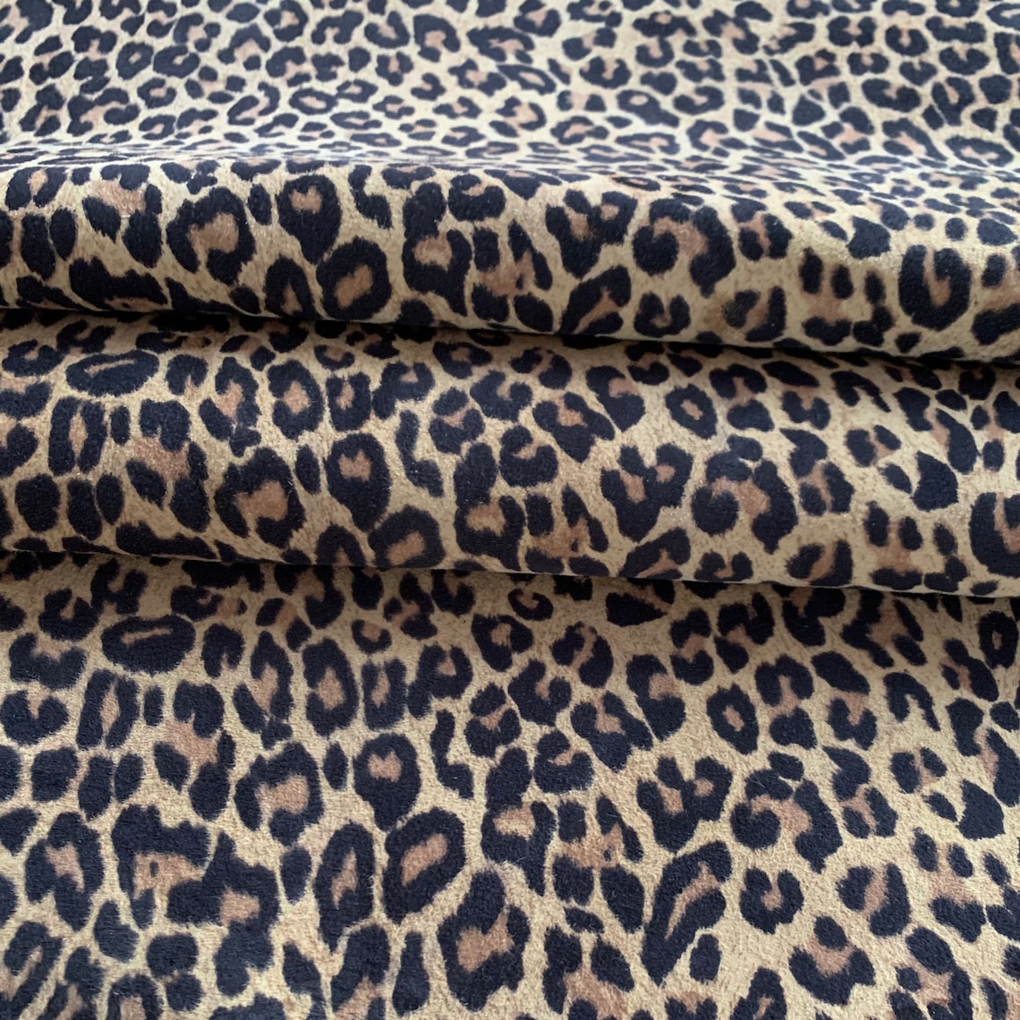 Leopard Print Lambskin Leather Genuine Suede Hides Craft DIY - Etsy