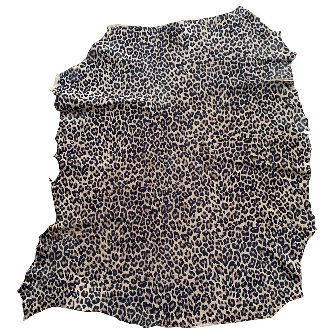 Leopard Print Lambskin Leather Genuine Suede Hides Craft DIY - Etsy