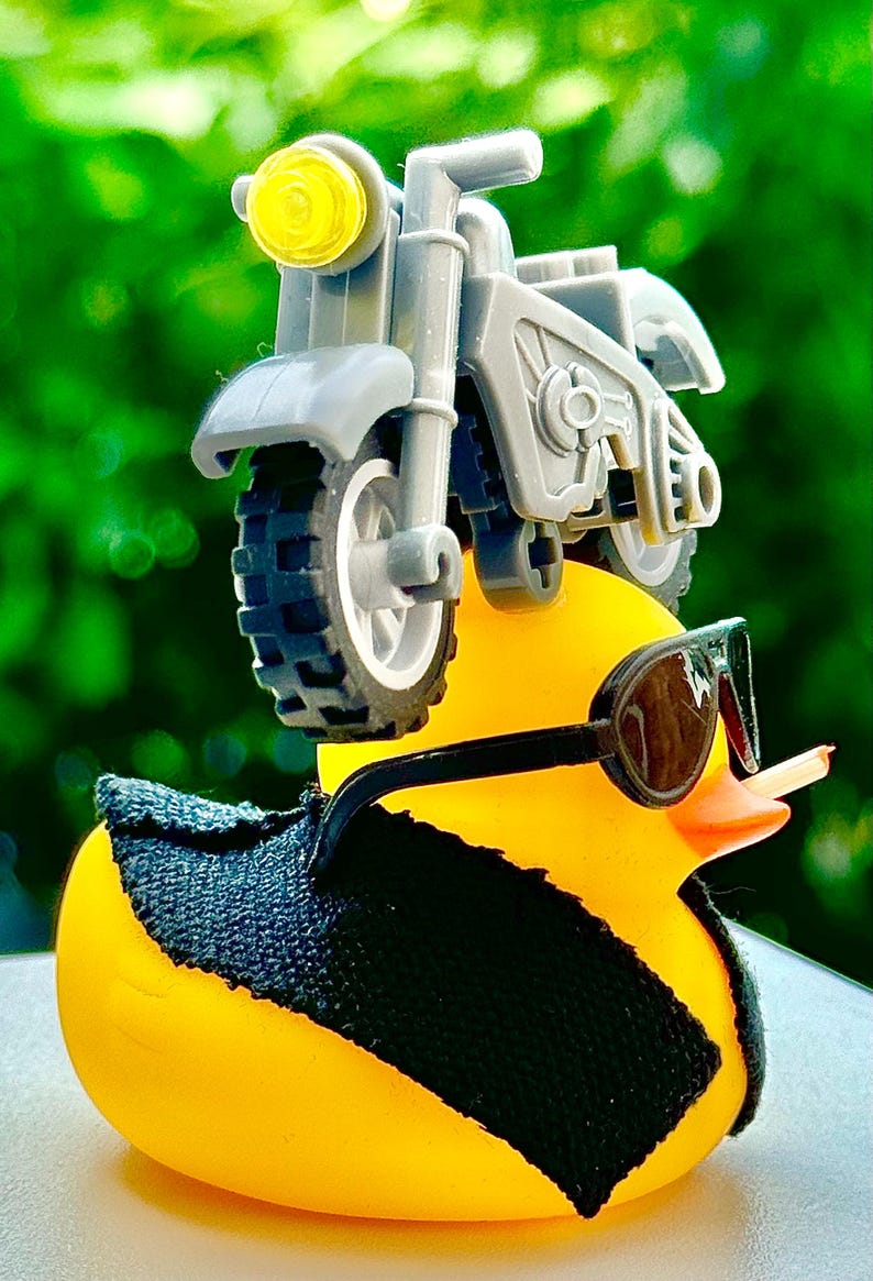 Rubber Duck Biker - Etsy