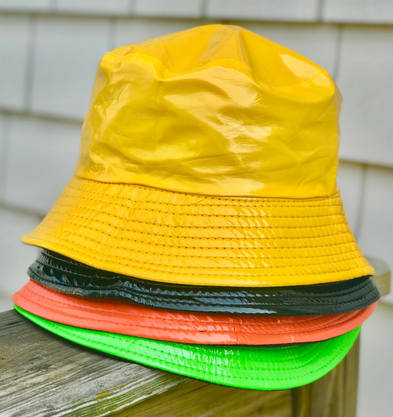 Bucket Rain Hat Etsy