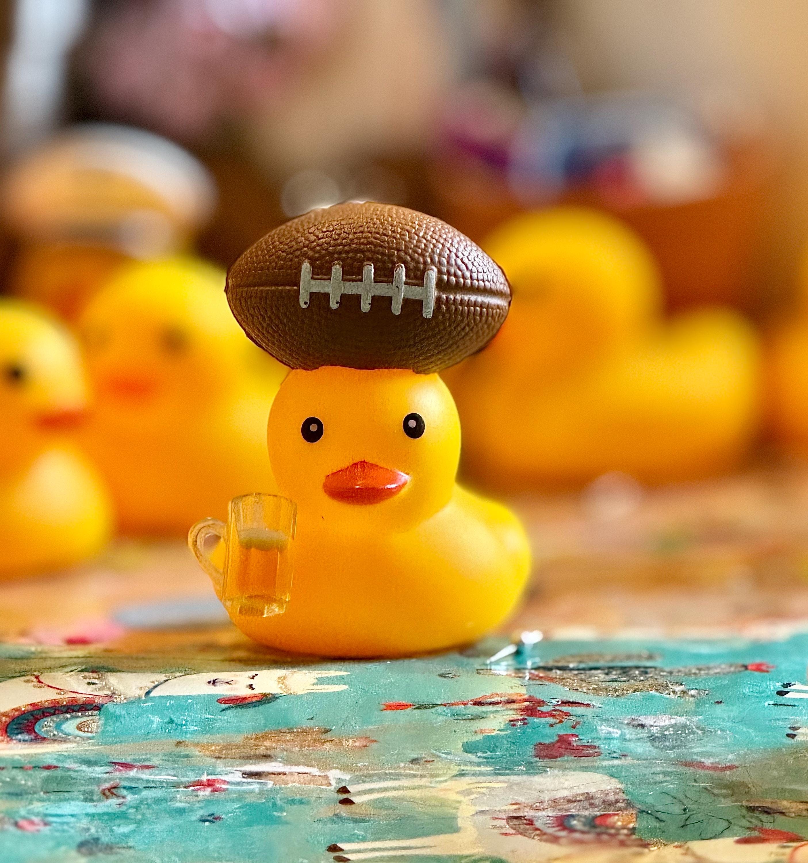 Rubber Duck Footballer Etsy