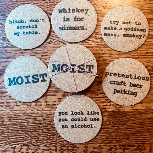 Funny Office Email Definitions Coasters Set of 6 Novelty Etsy UK