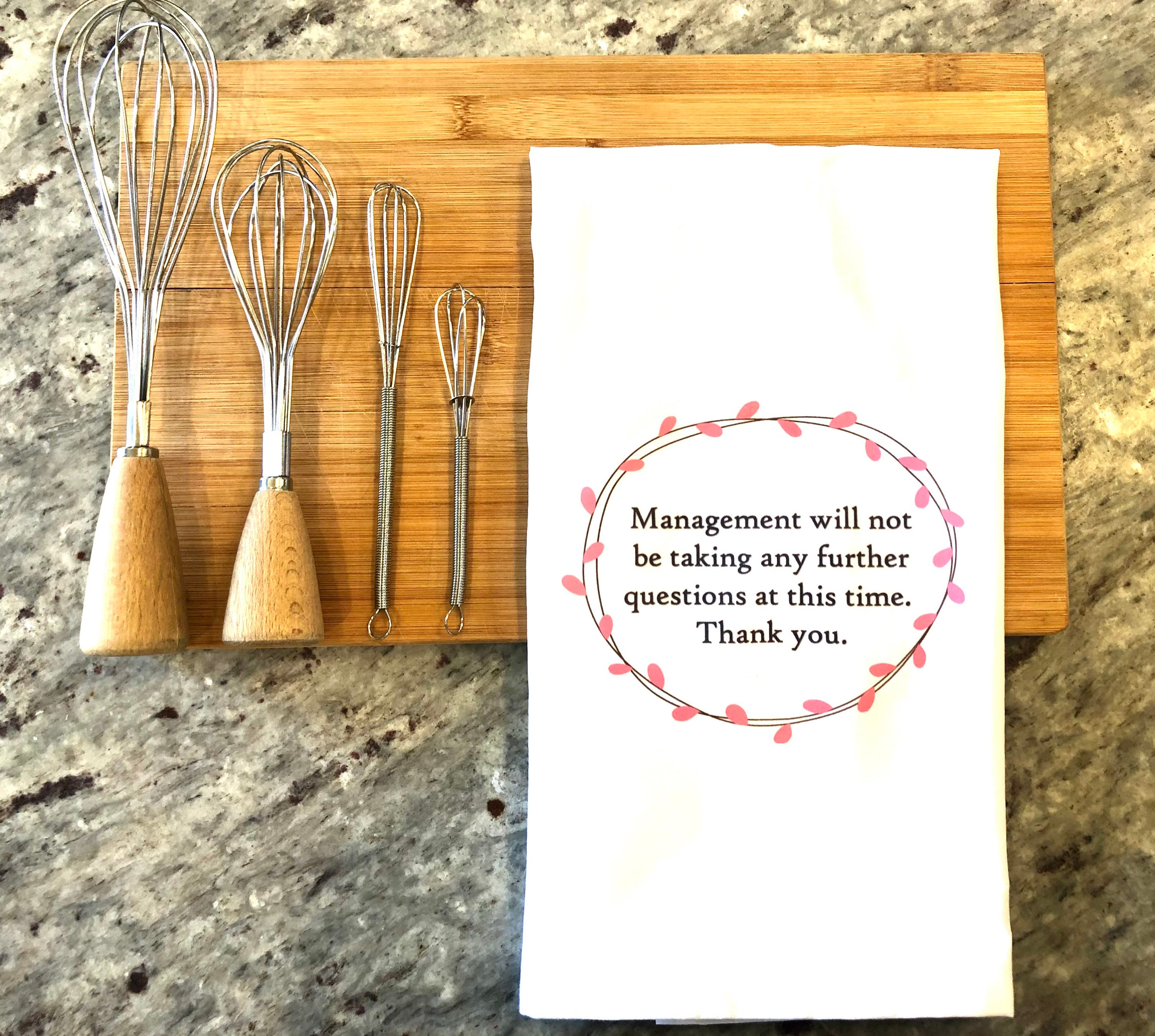 Funny Tea Towel: Management Will Not Be Taking Any Further - Etsy Norway Funny Tea Towel: Management Will Not Be Taking Any Further - Etsy Norway