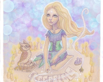 Tarot Goddess - A5 Art Print, Faerie Sarah Art