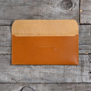 Leather Cash Envelope, Money Holder, 5775 imagem 4