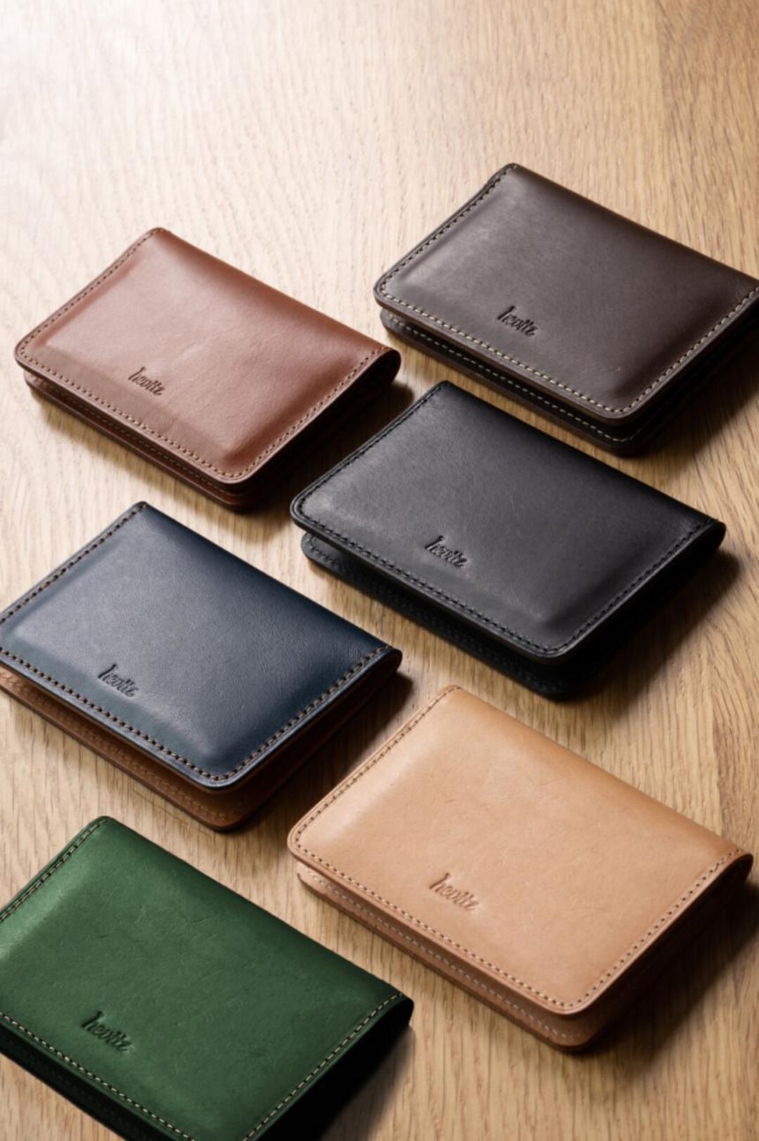 【COMFORT】 Flat Card Wallet : 2 Colors Bifold Card Wallet (flat Type) - Etsy