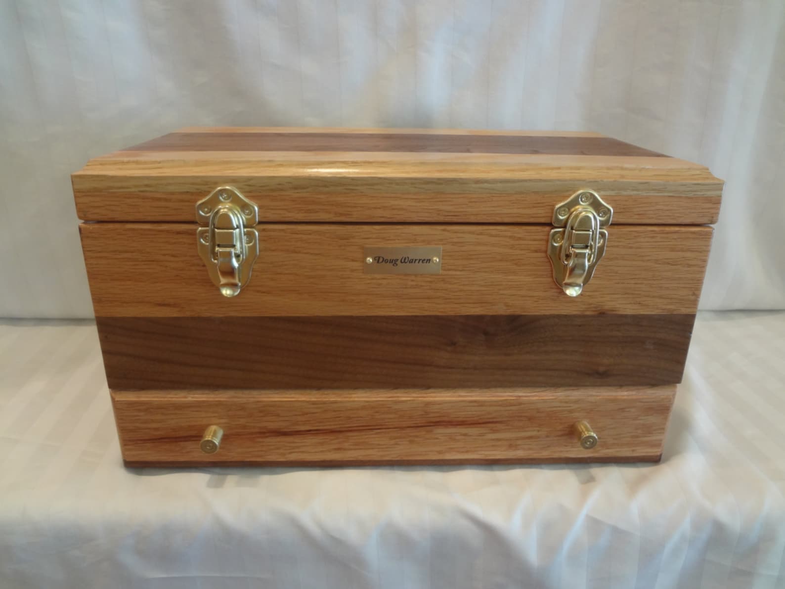 Oak and Walnut Wood Gun Cleaning Box SPECIAL ORDER Etsy