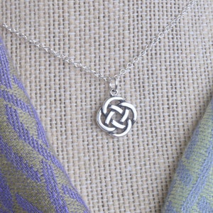 Sterling Silver Celtic Knot Necklace- One Necklace