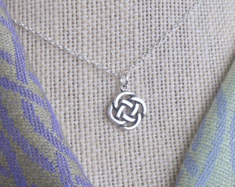 Sterling Silver Celtic Knot Necklace- One Necklace