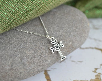 Sligo Celtic Cross Silver Necklace