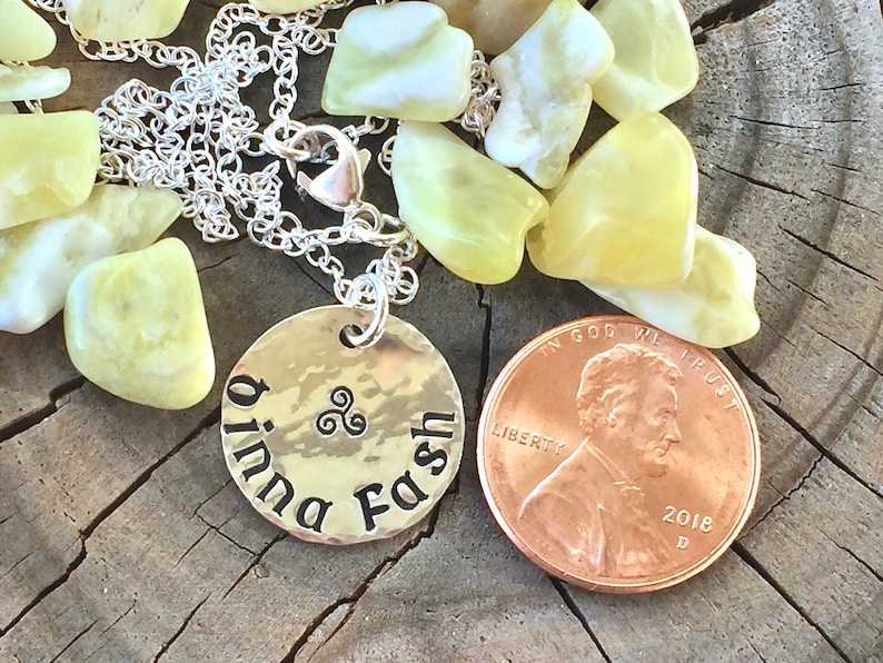 Dinna Fash Don/'t Worry Yourself Pendant Necklace