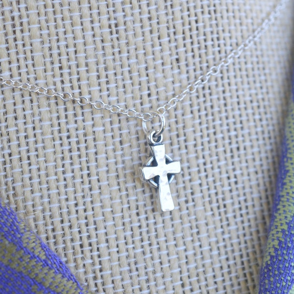 The Emmery Classic Celtic Cross Sterling Silver Necklace- Small