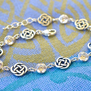 Ashleigh Falls Sterling Silver and Cubic Zirconia Bracelet