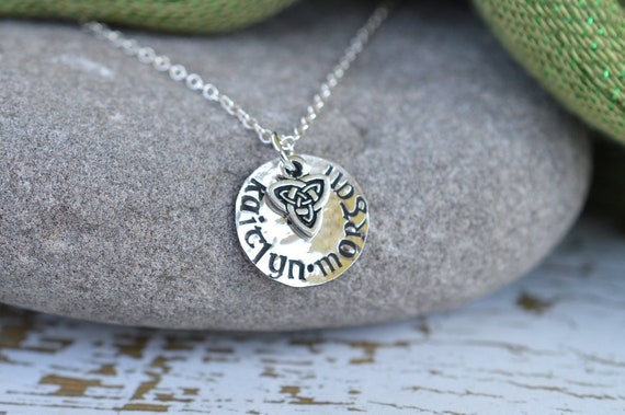 Irish name necklace outlet