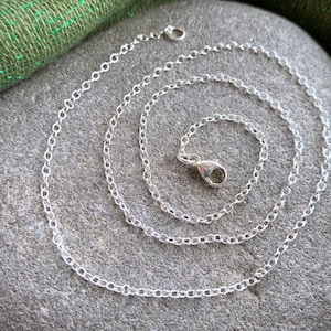 Catena a maglie semplice in argento sterling - Una catena