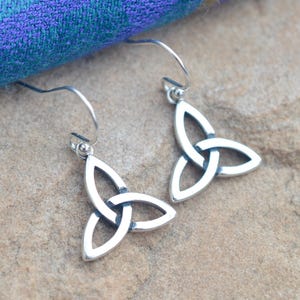 Classic Trinity Knot Sterling Silver Earrings