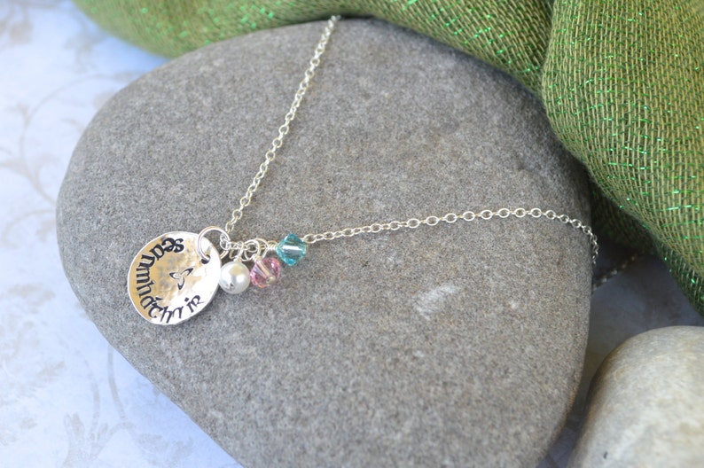 Seanmháthair grandmother in Gaelic Handstamped Sterling Etsy
