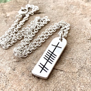 The Ogham &#39;Grá&#39; Love Stone Sterling Silver Necklace