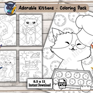 Feline Fun: Whimsical Kitty Coloring Pages for Kids and Cat Lovers image 6