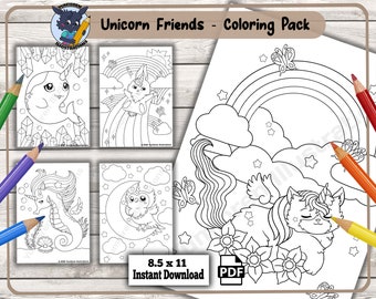Enchanted Creature Adventures: Fun and Enchanting Coloring Pages for Kids