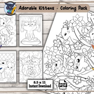 Feline Fun: Whimsical Kitty Coloring Pages for Kids and Cat Lovers image 2