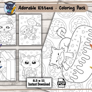 Feline Fun: Whimsical Kitty Coloring Pages for Kids and Cat Lovers image 4
