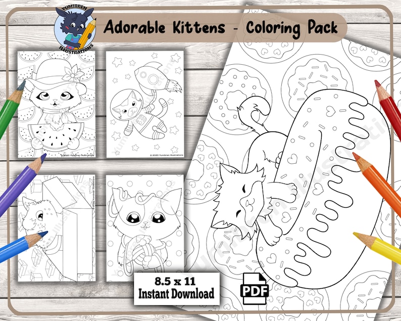 Feline Fun: Whimsical Kitty Coloring Pages for Kids and Cat Lovers image 4