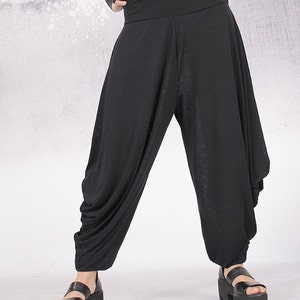 Pants, Black pants, Woman Pants, wide skirt pants, long wide pants by UrbanMood - TA-011-VL