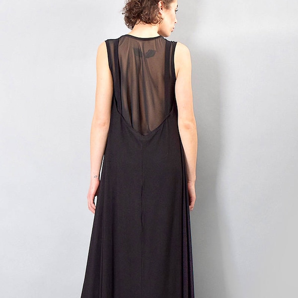 Sheer Black Chiffon - Etsy