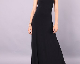 tight black tank dress