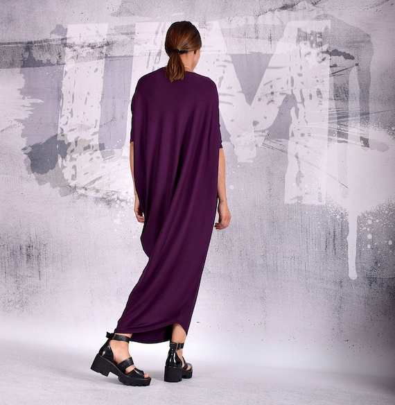 Purple Maxi Dress,women Dress, Party Dress, Asymmetric Dress, Cocktail Dress,  Casual Dress, Loose Dress, Evening Dress, Urbanmood UM-192-VL - Etsy