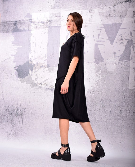 black casual maternity dress Suzie Maternity Dress Short Black