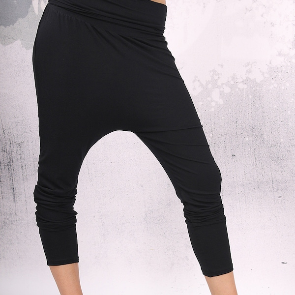 Woman Pants, Black long pants, loose oriental pants, extravagant pants, harem pants, trousers, loose pants, oriental pants - UM-C003-VL